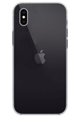 BASEY. Hoes Geschikt voor iPhone Xs Hoesje Siliconen Back Cover Case - Hoesje Geschikt voor iPhone Xs Hoes Cover Hoesje - Transparant - 2 Stuks