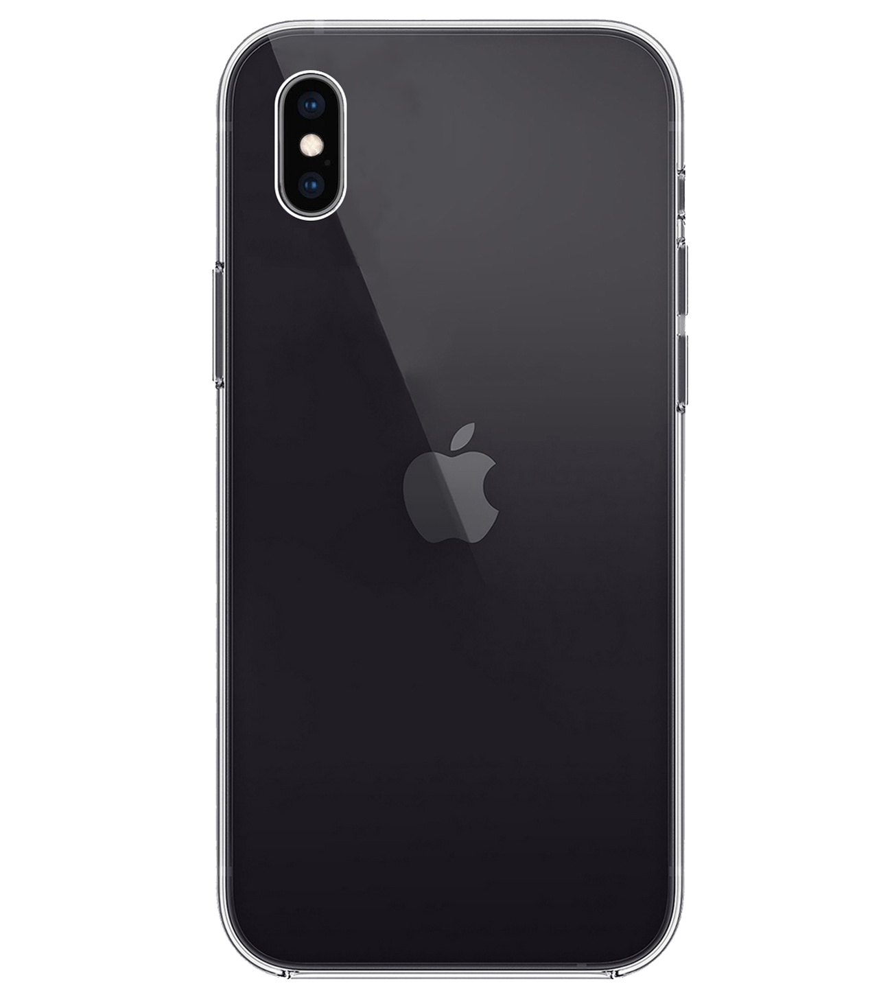 BASEY. Hoes voor iPhone Xs Max Hoesje Siliconen Back Cover Case - Hoes voor iPhone Xs Max Hoes Silicone Case Hoesje - Transparant - 2 Stuks