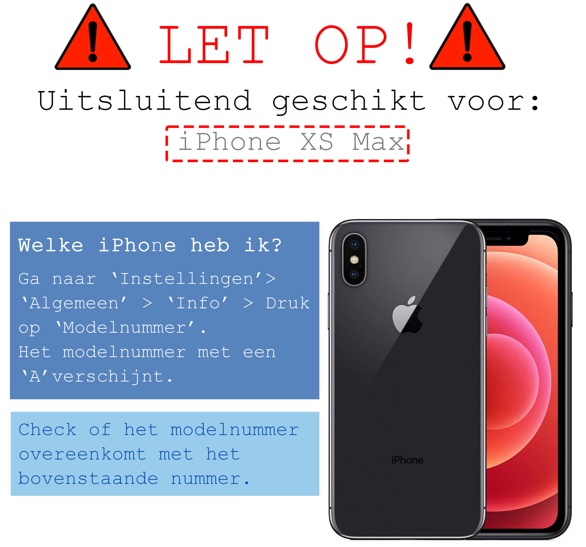 NoXx Hoes Geschikt voor iPhone Xs Max Hoesje Cover Siliconen Back Case Hoes - Transparant