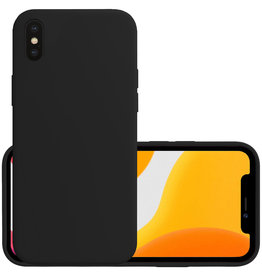 NoXx NoXx iPhone Xs Max Hoesje Siliconen - Zwart