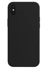 Nomfy Hoesje Geschikt voor iPhone Xs Max Hoesje Siliconen Cover Case - Hoes Geschikt voor iPhone Xs Max Hoes Back Case - Zwart