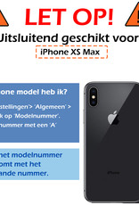 Nomfy Hoesje Geschikt voor iPhone Xs Max Hoesje Siliconen Cover Case - Hoes Geschikt voor iPhone Xs Max Hoes Back Case - 2-PACK - Zwart