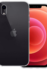 BASEY. Hoes Geschikt voor iPhone XR Hoesje Siliconen Back Cover Case - Hoesje Geschikt voor iPhone XR Hoes Cover Hoesje - Transparant