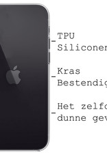 BASEY. Hoes Geschikt voor iPhone XR Hoesje Siliconen Back Cover Case - Hoesje Geschikt voor iPhone XR Hoes Cover Hoesje - Transparant