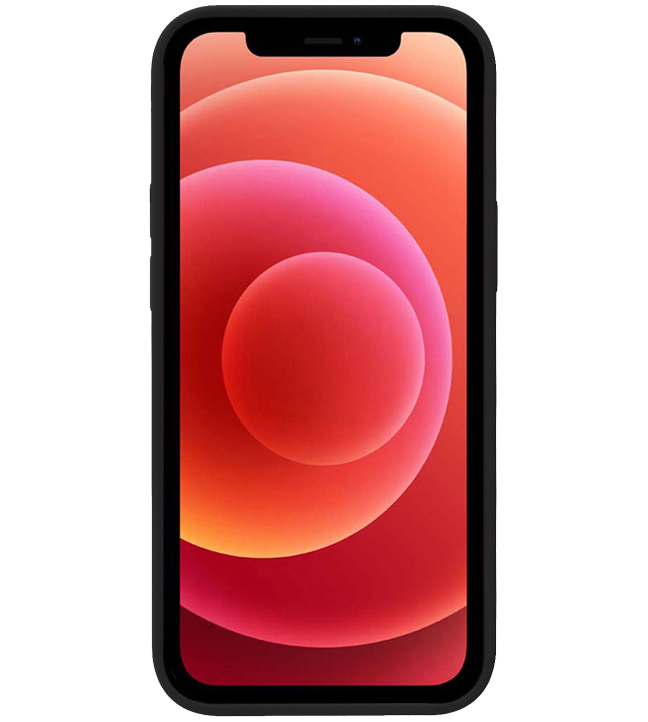 BASEY. Hoes Geschikt voor iPhone XR Hoesje Siliconen Back Cover Case - Hoesje Geschikt voor iPhone XR Hoes Cover Hoesje - Zwart