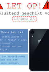 BASEY. Hoes Geschikt voor iPhone XR Hoesje Siliconen Back Cover Case - Hoesje Geschikt voor iPhone XR Hoes Cover Hoesje - Zwart