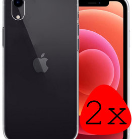 BASEY. BASEY. iPhone XR Hoesje Siliconen - Transparant - 2 PACK