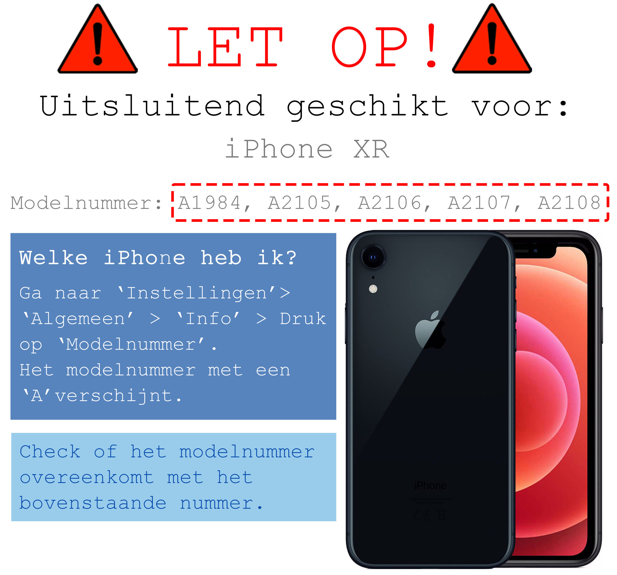 BASEY. Hoes Geschikt voor iPhone XR Hoesje Siliconen Back Cover Case - Hoesje Geschikt voor iPhone XR Hoes Cover Hoesje - Transparant - 2 Stuks