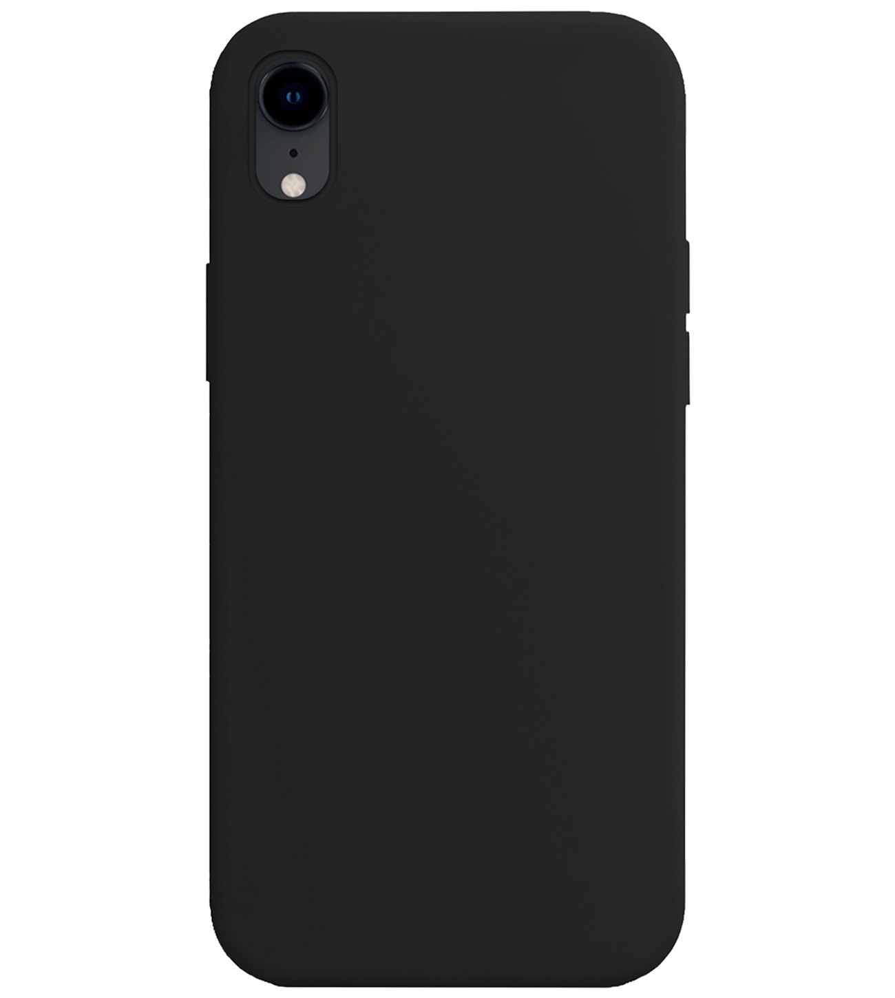 BASEY. Hoes voor iPhone XR Hoesje Siliconen Back Cover Case - Hoes voor iPhone XR Hoes Silicone Case Hoesje - Zwart - 2 Stuks