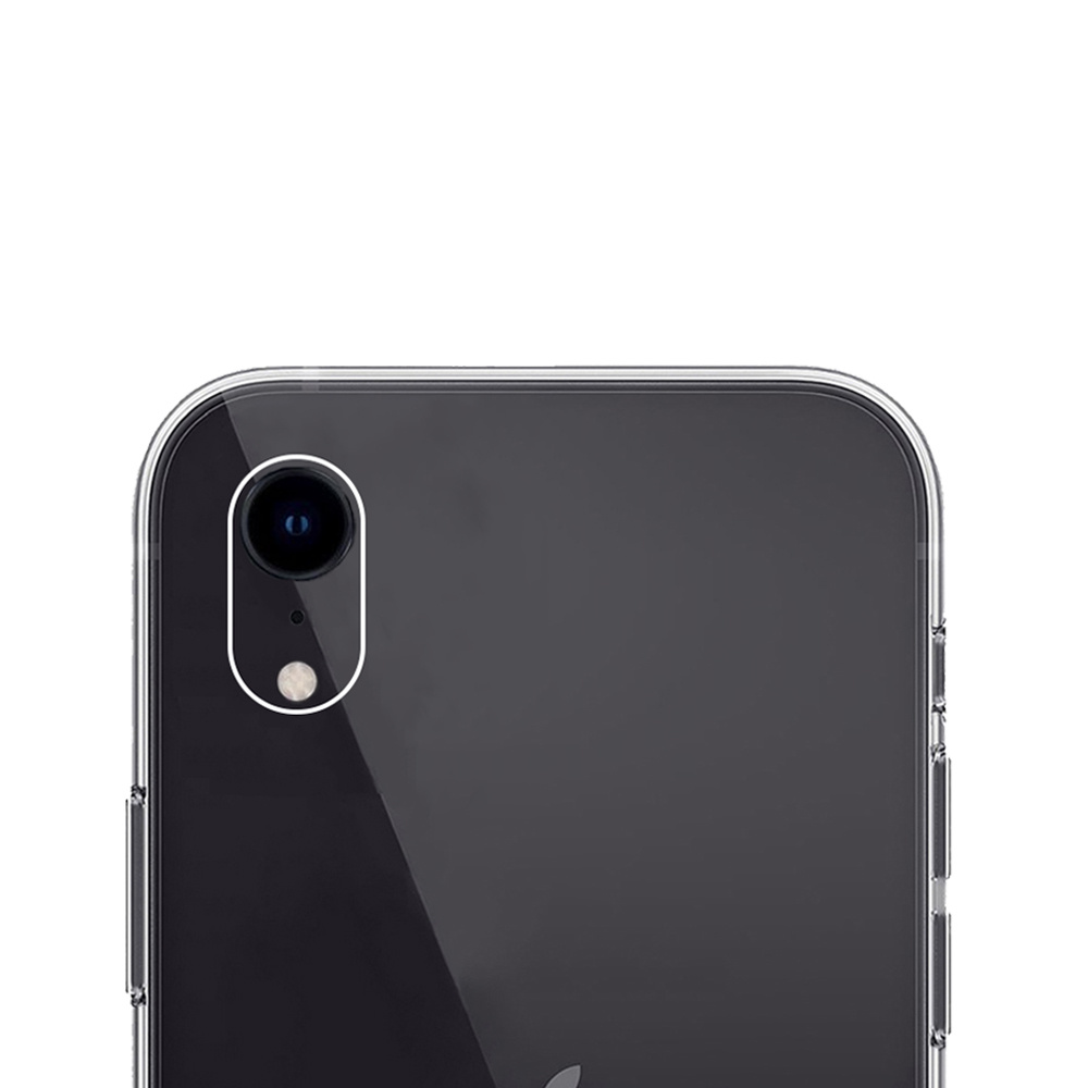 NoXx Hoes Geschikt voor iPhone XR Hoesje Cover Siliconen Back Case Hoes - Transparant