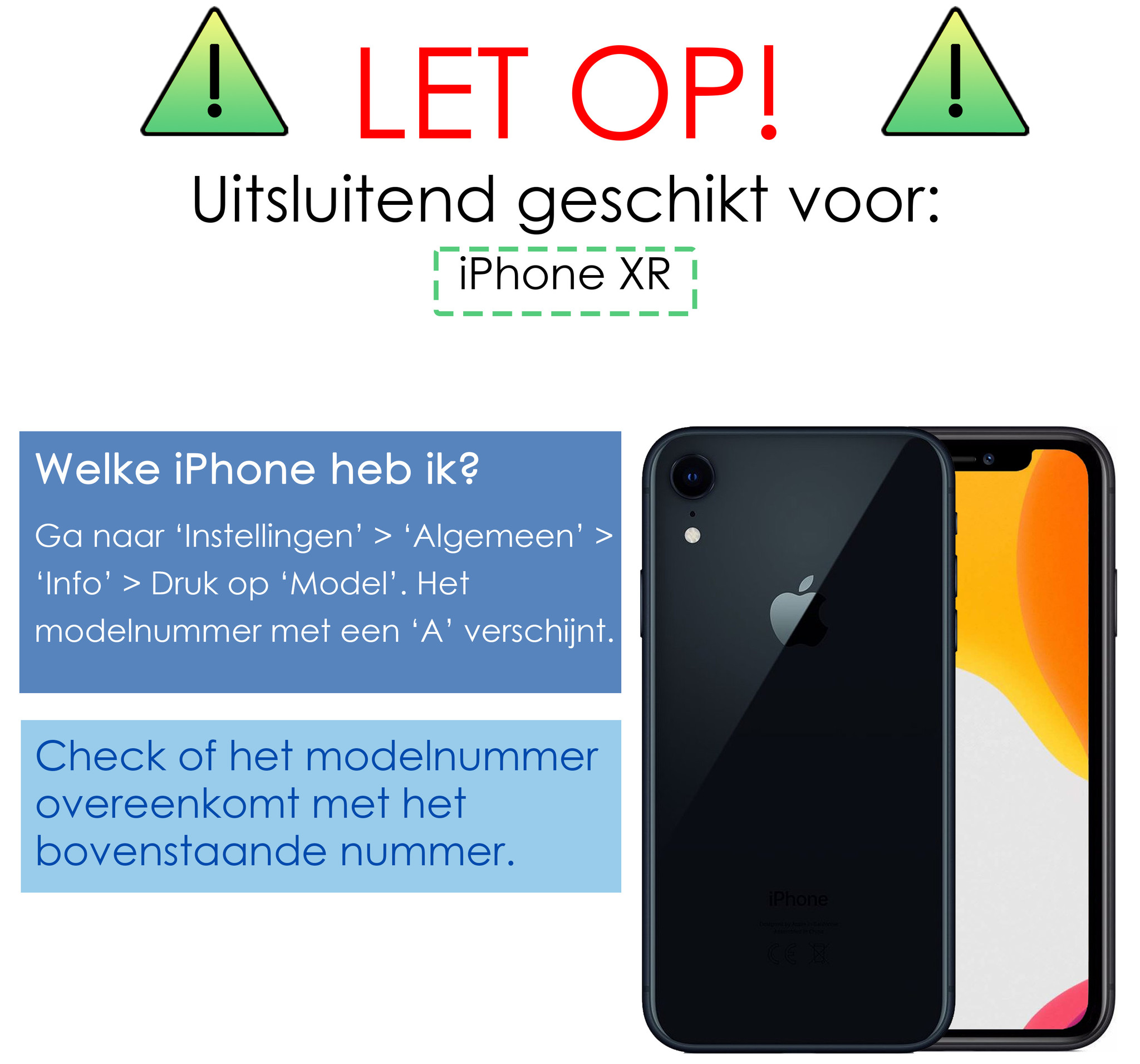 NoXx Hoes Geschikt voor iPhone XR Hoesje Cover Siliconen Back Case Hoes - Transparant - 2x