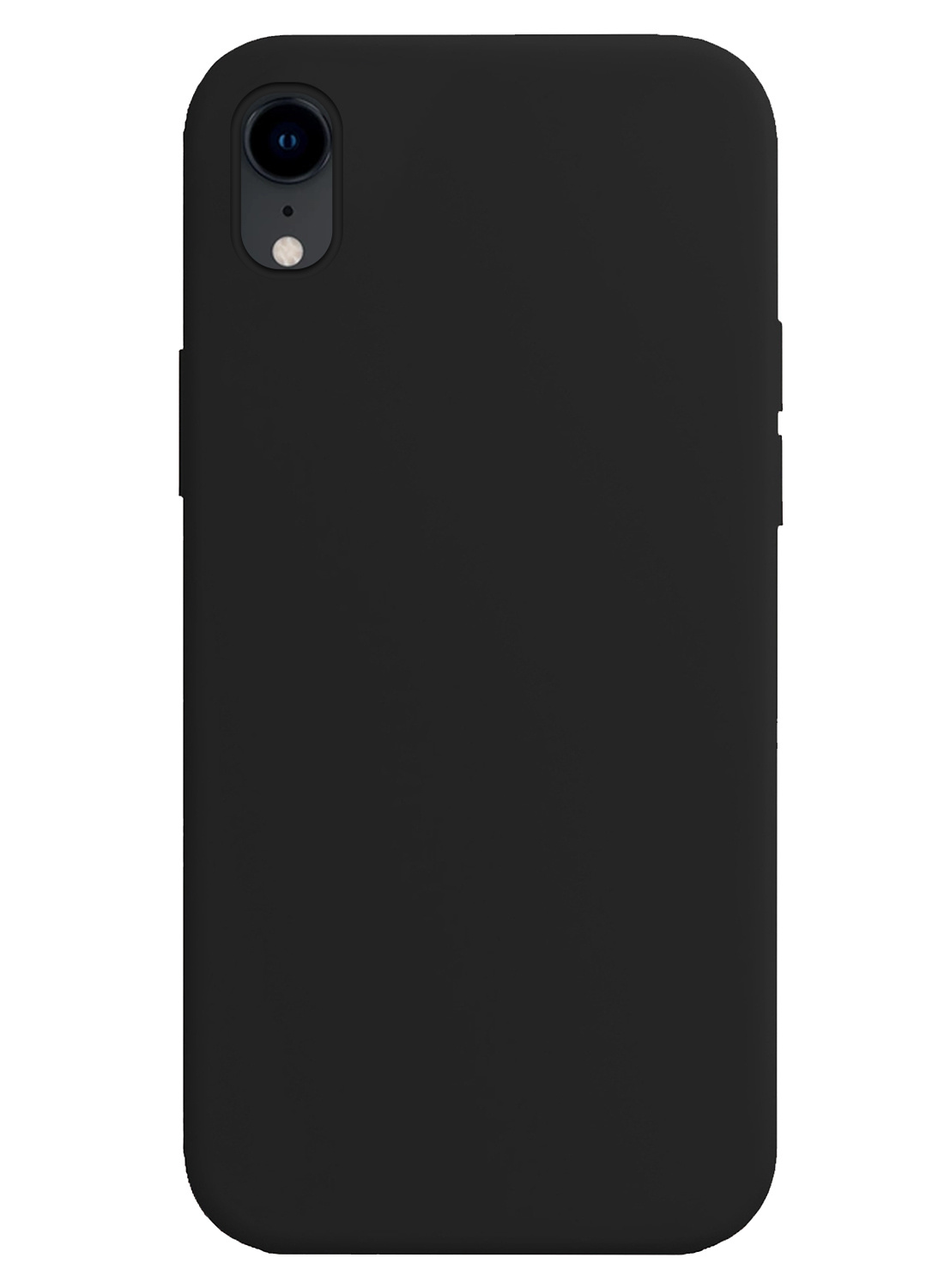 NoXx Hoes Geschikt voor iPhone XR Hoesje Cover Siliconen Back Case Hoes - Zwart - 2x
