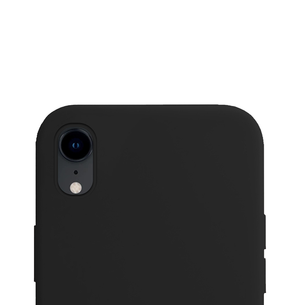 NoXx Hoes Geschikt voor iPhone XR Hoesje Cover Siliconen Back Case Hoes - Zwart - 2x