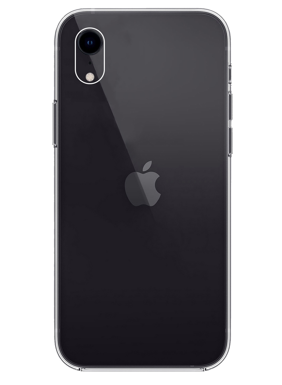 Nomfy Hoesje Geschikt voor iPhone XR Hoesje Siliconen Cover Case - Hoes Geschikt voor iPhone XR Hoes Back Case - Transparant