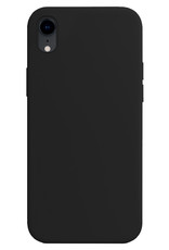 Nomfy Hoesje Geschikt voor iPhone XR Hoesje Siliconen Cover Case - Hoes Geschikt voor iPhone XR Hoes Back Case - Zwart