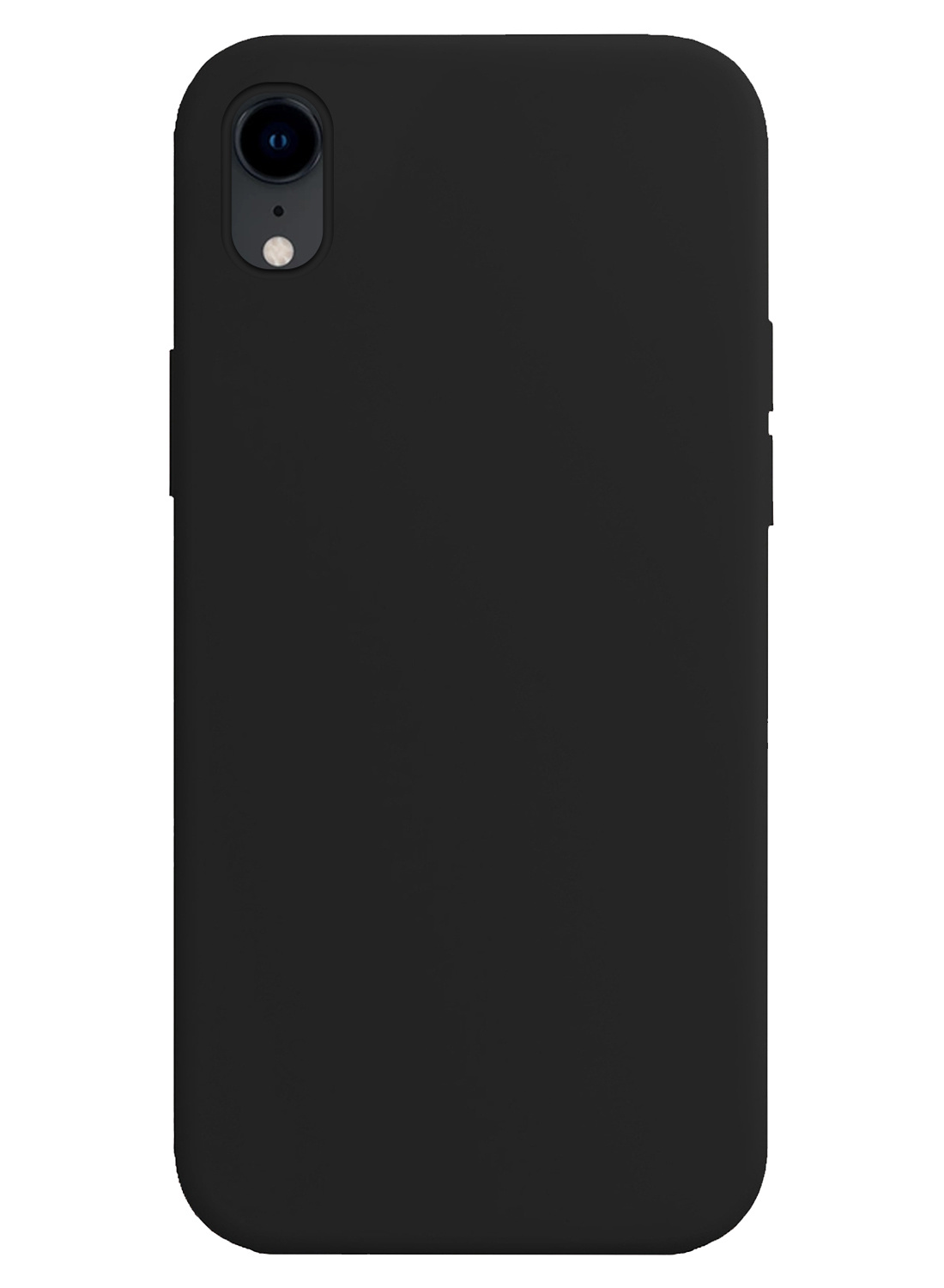 Nomfy Hoesje Geschikt voor iPhone XR Hoesje Siliconen Cover Case - Hoes Geschikt voor iPhone XR Hoes Back Case - Zwart