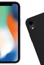 Nomfy Hoes voor iPhone XR Hoesje Siliconen Case Back Cover - Hoes voor iPhone XR Hoes Cover Silicone - Zwart