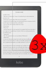 BASEY. Screenprotector Geschikt voor Kobo Clara HD Screenprotector Tempered Glass - Screenprotector Geschikt voor Kobo Clara HD Screen Protector - 3 Stuks