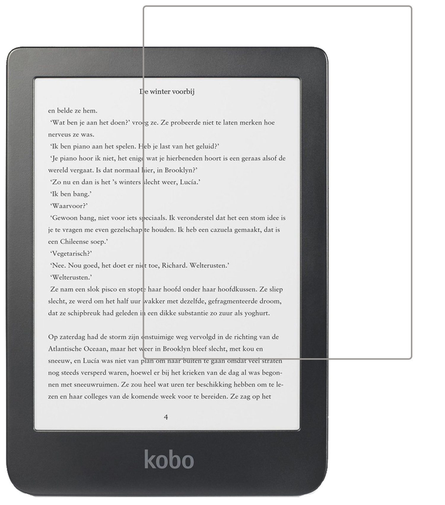 NoXx Screenprotector Geschikt voor Kobo Clara HD Screenprotector Bescherm Glas Tempered Glass Screen Protector