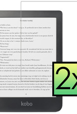 NoXx Screenprotector Geschikt voor Kobo Clara HD Screenprotector Bescherm Glas Tempered Glass Screen Protector - 2x