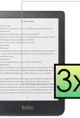 NoXx Screenprotector Geschikt voor Kobo Clara HD Screenprotector Bescherm Glas Tempered Glass Screen Protector - 3x