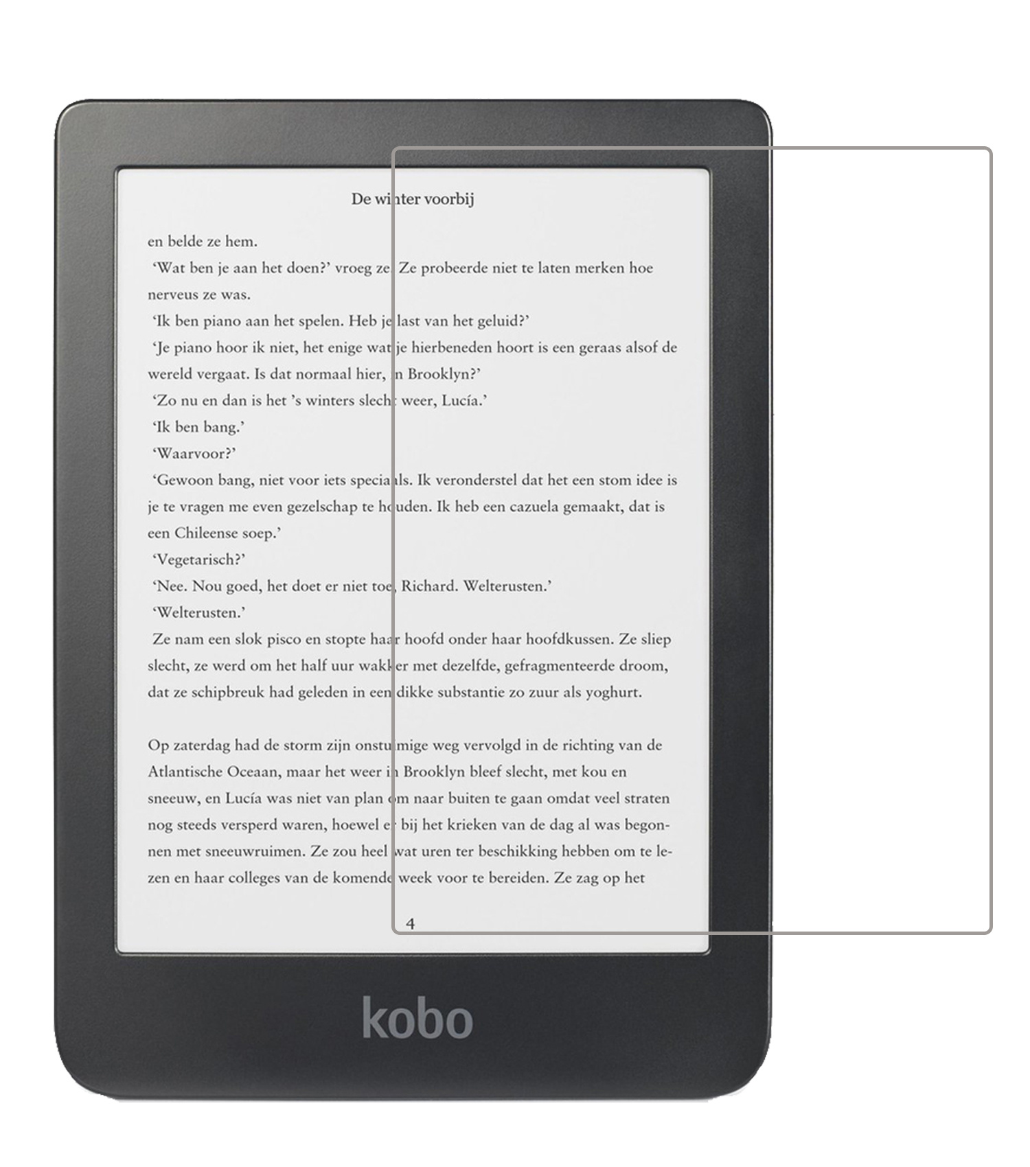 Nomfy Screenprotector Geschikt voor Kobo Clara HD Screenprotector Bescherm Glas - Screenprotector Geschikt voor Kobo Clara HD Screen Protector Tempered Glass