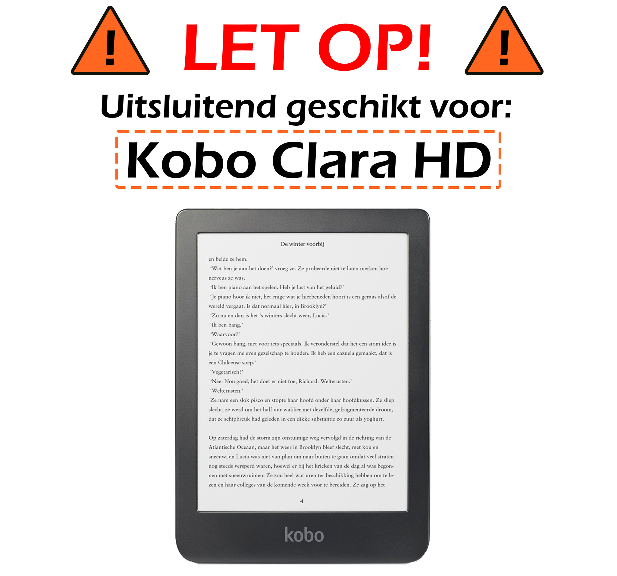 Nomfy Kobo Clara HD Screenprotector Bescherm Glas - Kobo Clara HD Screen Protector Tempered Glass