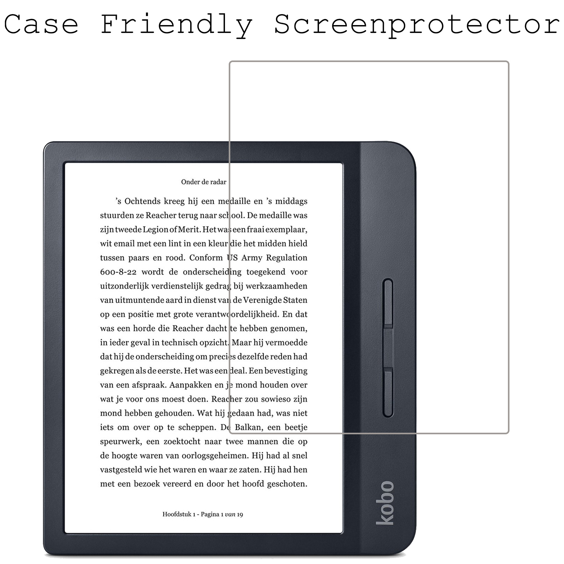 BASEY. Screenprotector Geschikt voor Kobo Libra H2O Screenprotector Tempered Glass - Screenprotector Geschikt voor Kobo Libra H2O Screen Protector