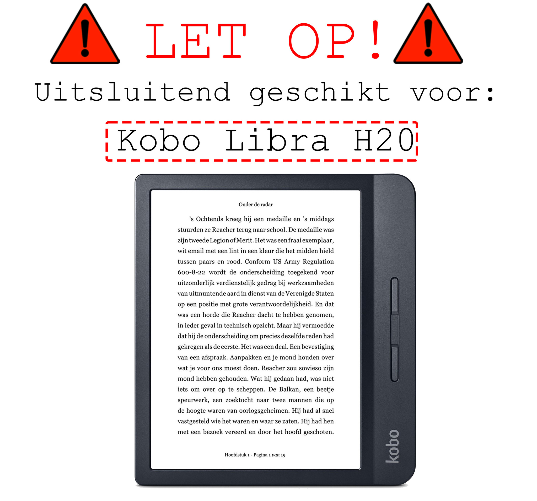 BASEY. Screenprotector Geschikt voor Kobo Libra H2O Screenprotector Tempered Glass - Screenprotector Geschikt voor Kobo Libra H2O Screen Protector