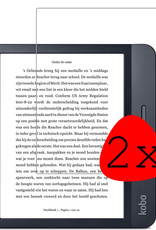 BASEY. Screenprotector Geschikt voor Kobo Libra H2O Screenprotector Tempered Glass - Screenprotector Geschikt voor Kobo Libra H2O Screen Protector - 2 Stuks