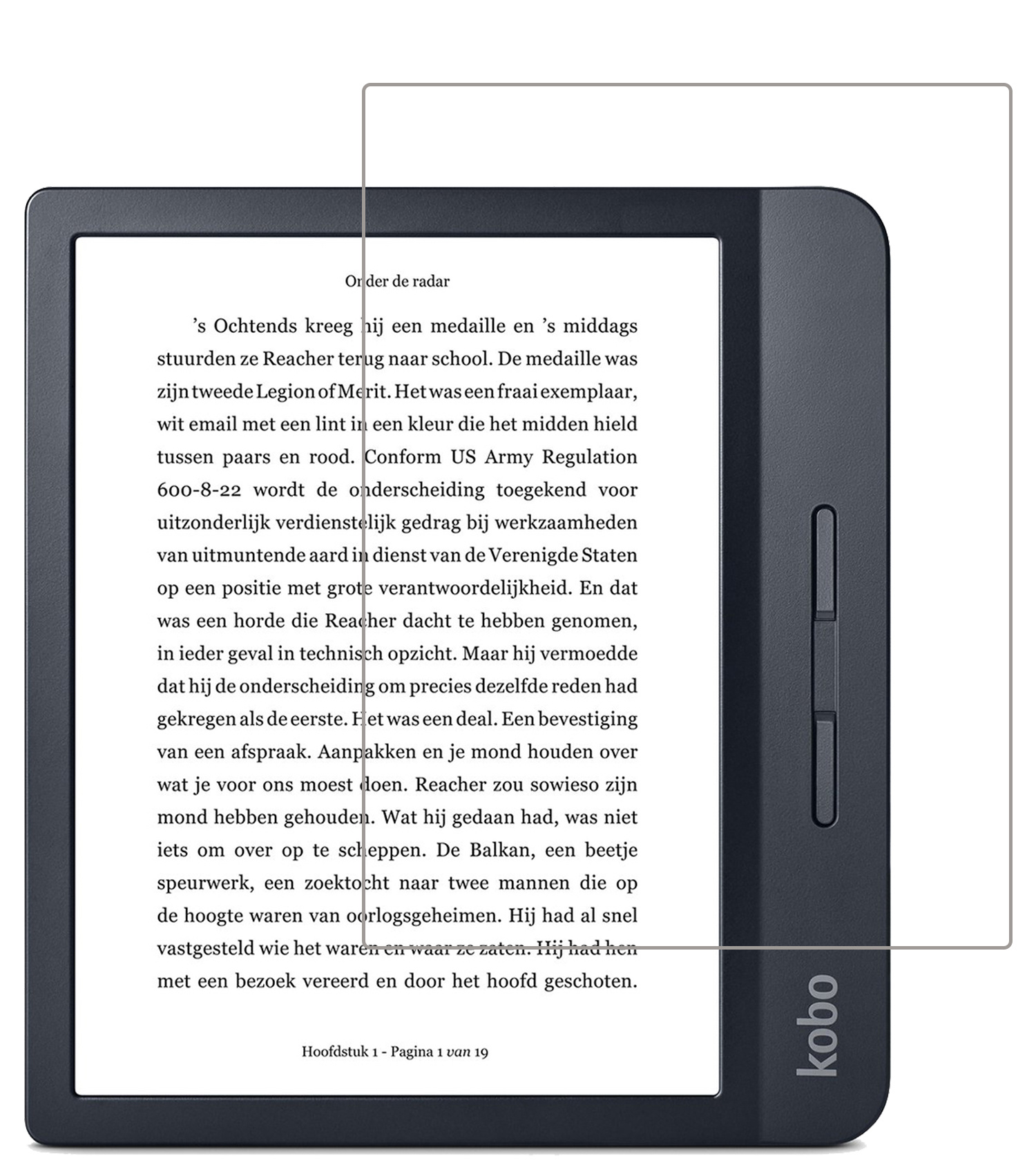 NoXx Screenprotector Geschikt voor Kobo Libra H2O Screenprotector Bescherm Glas Tempered Glass Screen Protector