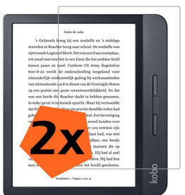 Nomfy Nomfy Kobo Libra H2O Screenprotector - 2 stuks