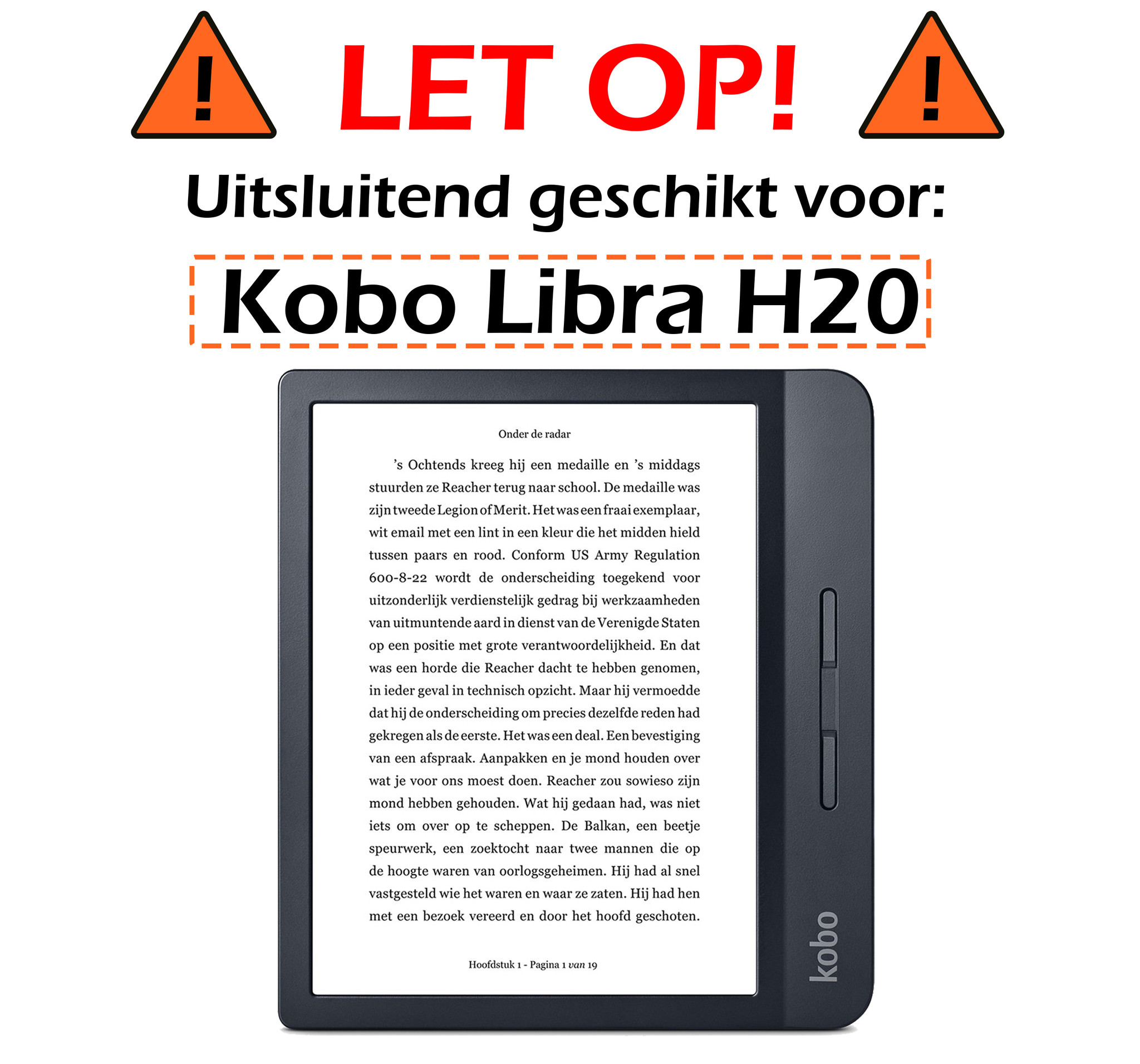 Nomfy Screenprotector Geschikt voor Kobo Libra H2O Screenprotector Bescherm Glas - Screenprotector Geschikt voor Kobo Libra H2O Screen Protector Tempered Glass - 2 PACK