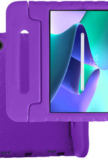 BASEY. Hoesje Geschikt voor Lenovo Tab M10 Plus 3rd Gen Hoesje Kinder Hoes Shockproof Kinderhoes - Kindvriendelijk Hoesje Geschikt voor Lenovo Tab M10 Plus (3e Gen) Hoes Kids Case - Paars