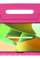 Nomfy Hoes Geschikt voor Lenovo Tab M10 Plus 3rd Gen Hoes Bumper Kindvriendelijk Kids Case Kinderhoes - Hoesje Geschikt voor Lenovo Tab M10 Plus (3e Gen) Hoesje Shockproof Cover Hoes - Roze