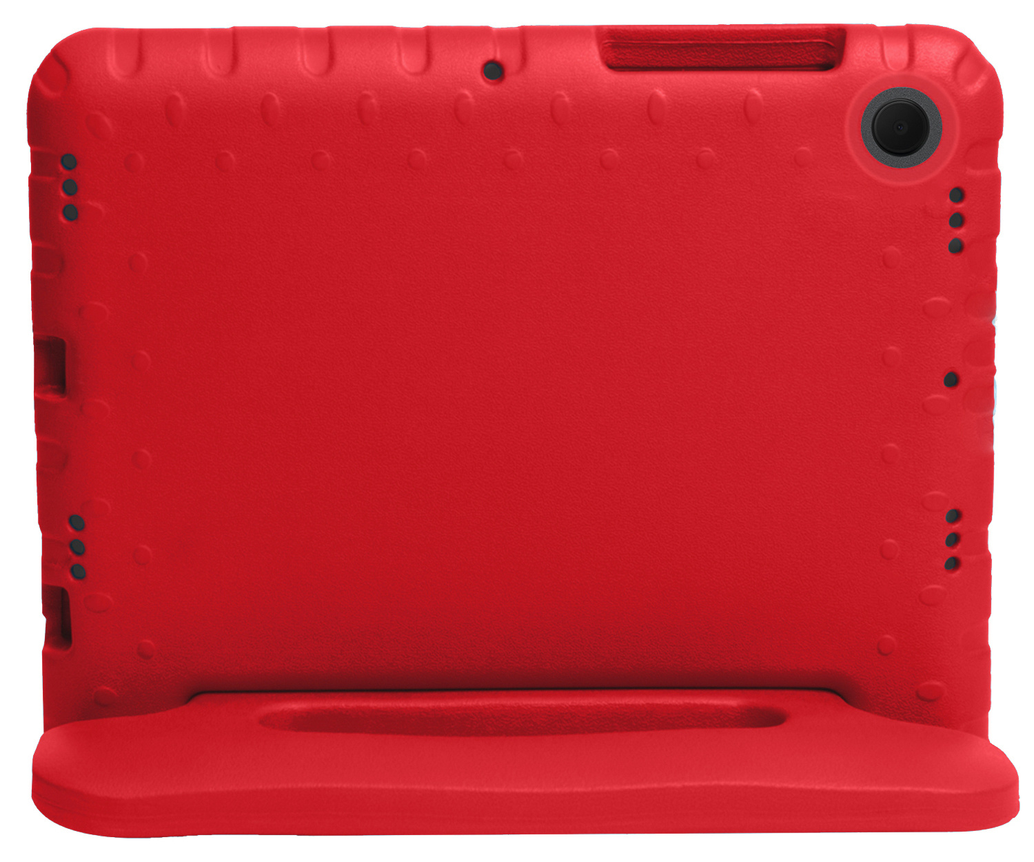Nomfy Hoes Geschikt voor Lenovo Tab M10 Plus 3rd Gen Hoes Bumper Kindvriendelijk Kids Case Kinderhoes - Hoesje Geschikt voor Lenovo Tab M10 Plus (3e Gen) Hoesje Shockproof Cover Hoes - Rood
