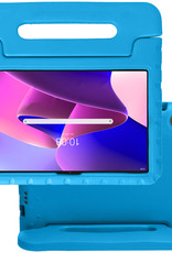 NoXx Hoesje Geschikt voor Lenovo Tab M10 Plus 3rd Gen Hoesje Kinderhoes Shockproof Hoes Kids Case - Blauw