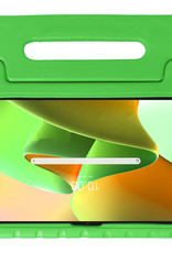Nomfy Hoes Geschikt voor Lenovo Tab M10 Plus 3rd Gen Hoes Bumper Kindvriendelijk Kids Case Kinderhoes - Hoesje Geschikt voor Lenovo Tab M10 Plus (3e Gen) Hoesje Shockproof Cover Hoes - Groen