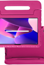 NoXx Hoesje Geschikt voor Lenovo Tab M10 Plus 3rd Gen Hoesje Kinderhoes Shockproof Hoes Kids Case - Roze