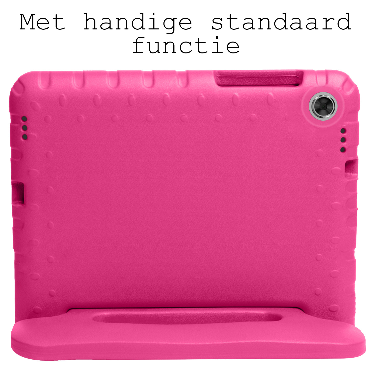 BASEY. Hoesje Geschikt voor Lenovo Tab M10 Plus 3rd Gen Hoesje Kinder Hoes Shockproof Kinderhoes Met Screenprotector - Kindvriendelijk Hoesje Geschikt voor Lenovo Tab M10 Plus (3e Gen) Hoes Kids Case - Roze