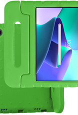 BASEY. Hoesje Geschikt voor Lenovo Tab M10 Plus 3rd Gen Hoesje Kinder Hoes Shockproof Kinderhoes Met 2x Screenprotector - Kindvriendelijk Hoesje Geschikt voor Lenovo Tab M10 Plus (3e Gen) Hoes Kids Case - Groen
