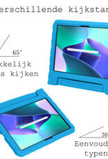 BASEY. Hoesje Geschikt voor Lenovo Tab M10 Plus 3rd Gen Hoesje Kinder Hoes Shockproof Kinderhoes Met 2x Screenprotector - Kindvriendelijk Hoesje Geschikt voor Lenovo Tab M10 Plus (3e Gen) Hoes Kids Case - Blauw