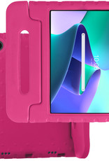 BASEY. Hoesje Geschikt voor Lenovo Tab M10 Plus 3rd Gen Hoesje Kinder Hoes Shockproof Kinderhoes Met 2x Screenprotector - Kindvriendelijk Hoesje Geschikt voor Lenovo Tab M10 Plus (3e Gen) Hoes Kids Case - Roze
