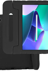 BASEY. Hoesje Geschikt voor Lenovo Tab M10 Plus 3rd Gen Hoesje Kinder Hoes Shockproof Kinderhoes Met 2x Screenprotector - Kindvriendelijk Hoesje Geschikt voor Lenovo Tab M10 Plus (3e Gen) Hoes Kids Case - Zwart