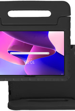 NoXx Hoesje Geschikt voor Lenovo Tab M10 Plus 3rd Gen Hoesje Kinderhoes Shockproof Hoes Kids Case Met Screenprotector - Zwart