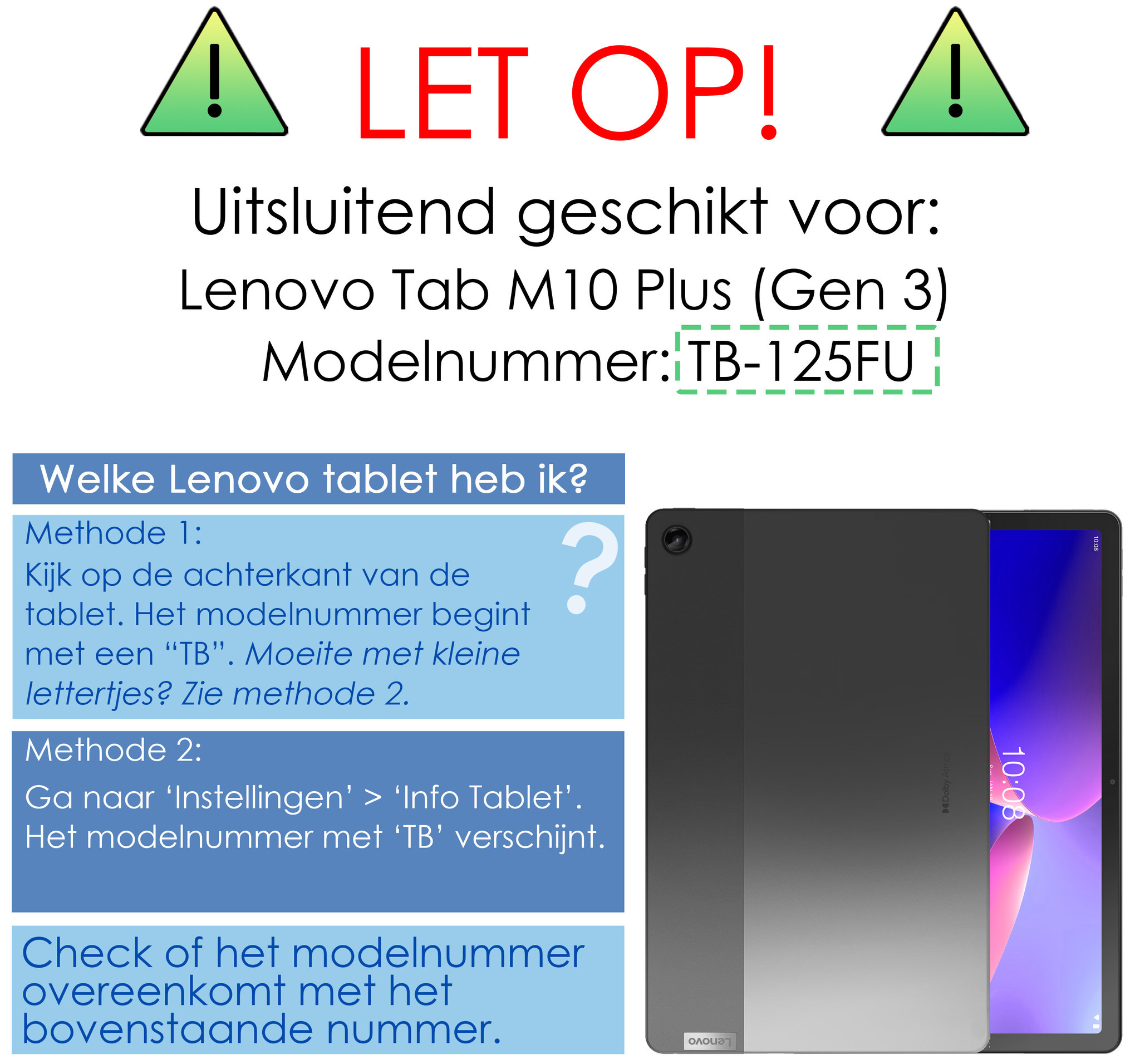 NoXx Hoesje Geschikt voor Lenovo Tab M10 Plus 3rd Gen Hoesje Kinderhoes Shockproof Hoes Kids Case Met Screenprotector - Zwart