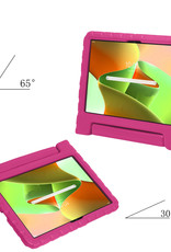 Nomfy Hoes Geschikt voor Lenovo Tab M10 Plus 3rd Gen Hoes Bumper Kindvriendelijk Kids Case Kinderhoes Met Screenprotector - Hoesje Geschikt voor Lenovo Tab M10 Plus (3e Gen) Hoesje Shockproof Cover Hoes - Roze