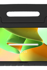 Nomfy Hoes Geschikt voor Lenovo Tab M10 Plus 3rd Gen Hoes Bumper Kindvriendelijk Kids Case Kinderhoes Met Screenprotector - Hoesje Geschikt voor Lenovo Tab M10 Plus (3e Gen) Hoesje Shockproof Cover Hoes - Zwart