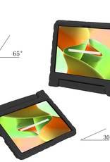 Nomfy Hoes Geschikt voor Lenovo Tab M10 Plus 3rd Gen Hoes Bumper Kindvriendelijk Kids Case Kinderhoes Met Screenprotector - Hoesje Geschikt voor Lenovo Tab M10 Plus (3e Gen) Hoesje Shockproof Cover Hoes - Zwart