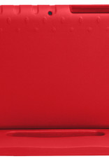 Nomfy Hoes Geschikt voor Lenovo Tab M10 Plus 3rd Gen Hoes Bumper Kindvriendelijk Kids Case Kinderhoes Met 2x Screenprotector - Hoesje Geschikt voor Lenovo Tab M10 Plus (3e Gen) Hoesje Shockproof Cover Hoes - Rood